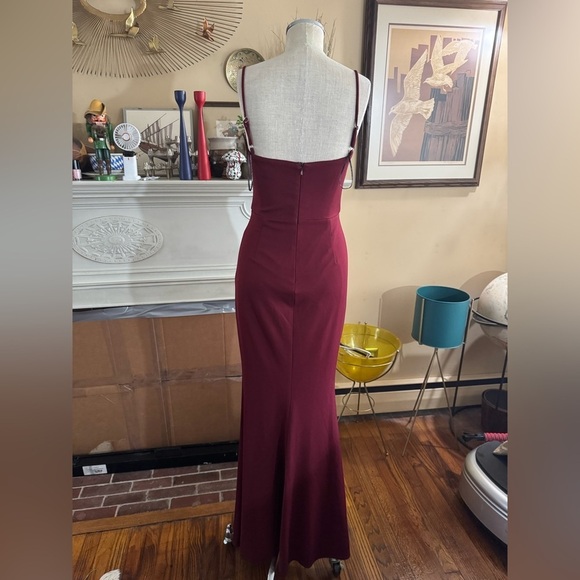 Katie May Yasmin Gown in Wine Bordeaux size S - Picture 7 of 16